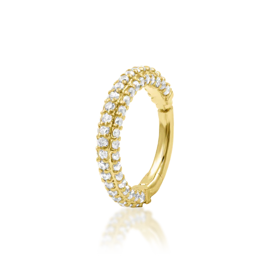 Junipurr 14ct Gold Demi Clicker Ring