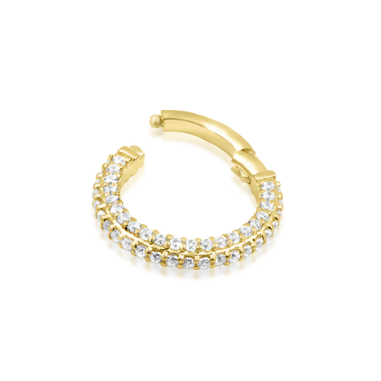 Junipurr 14ct Gold Demi Clicker Ring