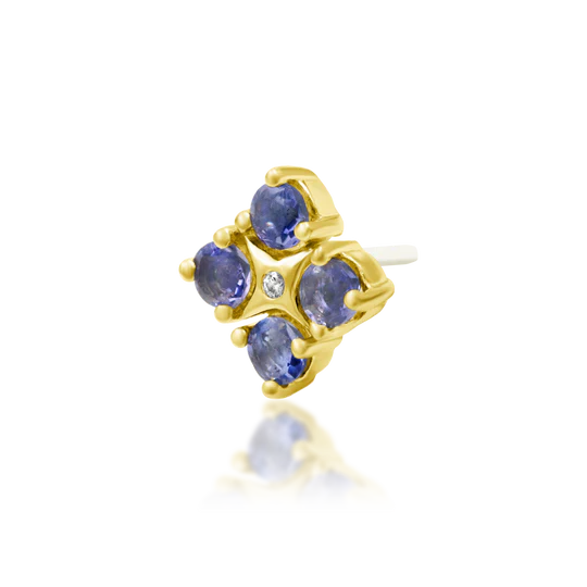 Junipurr 14ct Gold Eme Iolite End
