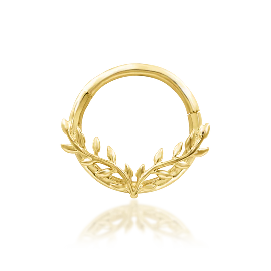 Junipurr 14ct Gold Everleigh Clicker Ring