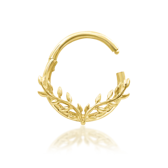 Junipurr 14ct Gold Everleigh Clicker Ring