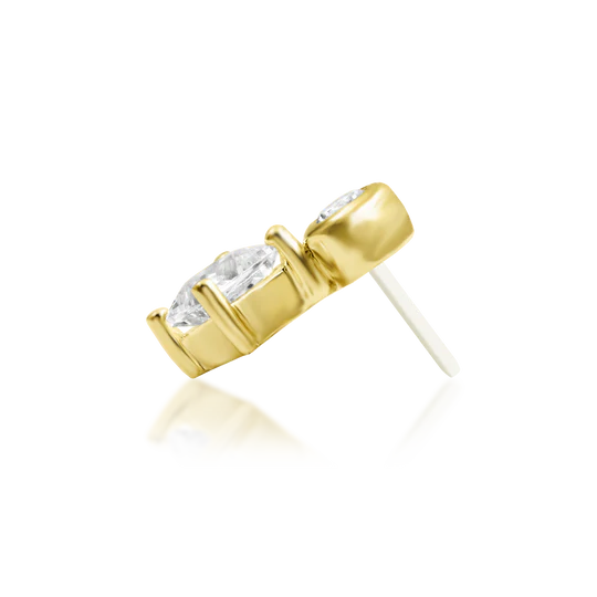 Junipurr 14ct Gold Fennec CZ End