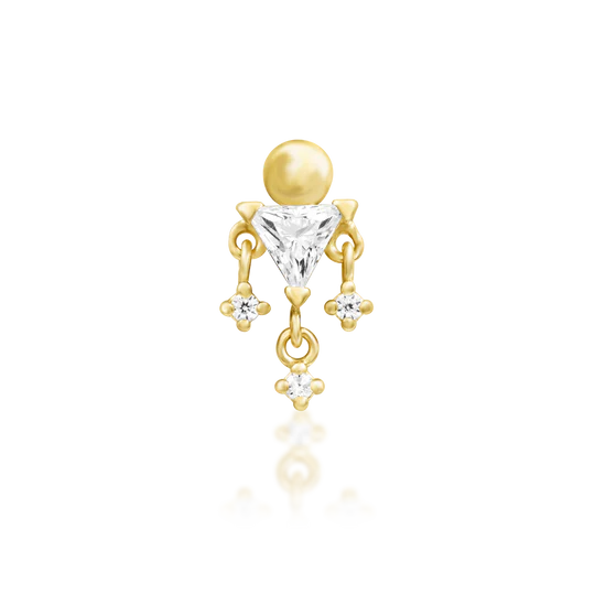 Junipurr 14ct Gold Judy CZ End