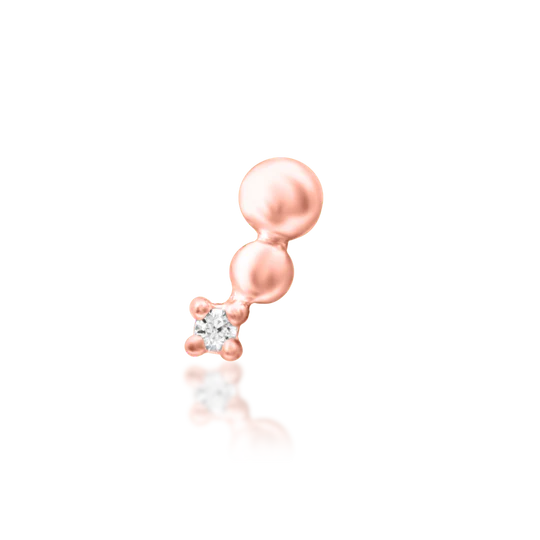 Junipurr 14ct Gold Spark CZ End