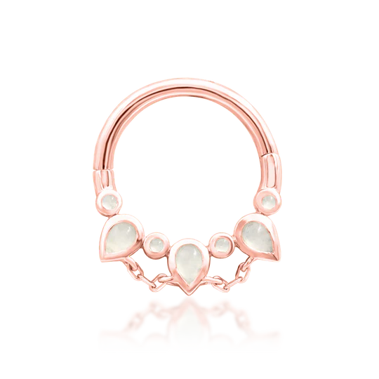 Junipurr 14ct Gold Catalina Clicker Ring