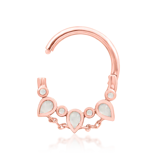 Junipurr 14ct Gold Catalina Clicker Ring