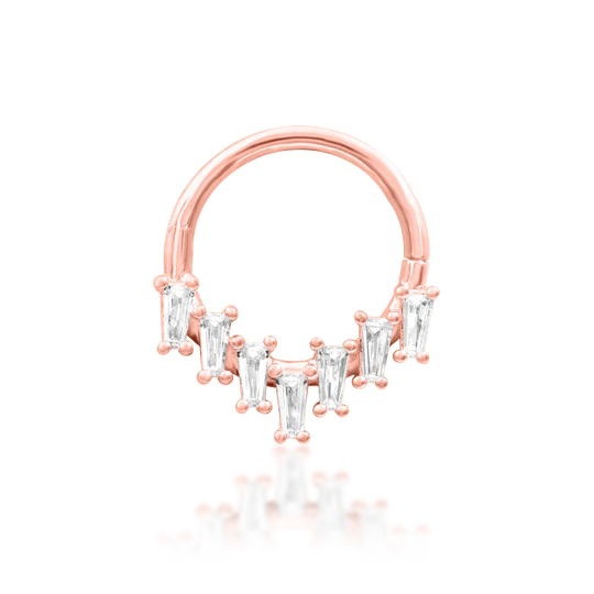 Junipurr 14ct Gold Corus Clicker Ring