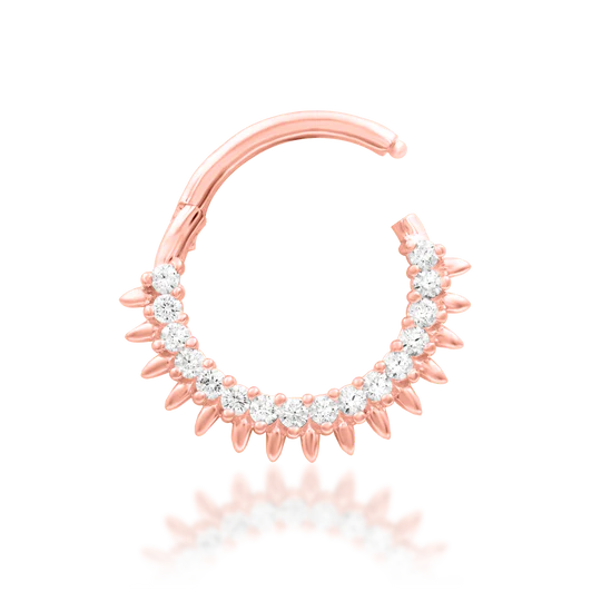 Junipurr 14ct Gold Lovina Clicker Ring