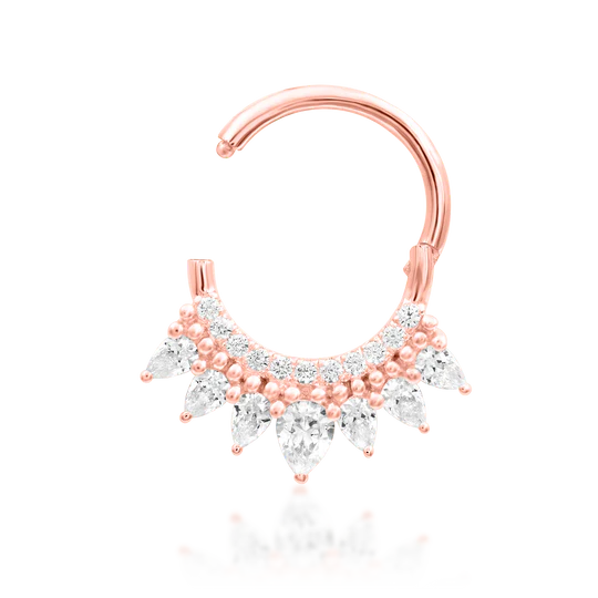 Junipurr 14ct Gold Magnifique Clicker Ring