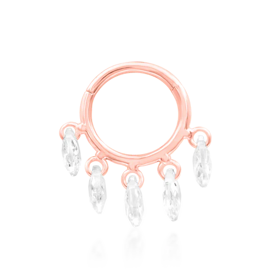Junipurr 14ct Gold Sia Clicker Ring