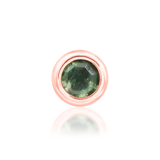 Junipurr 14ct Gold Alary Moss Agate End