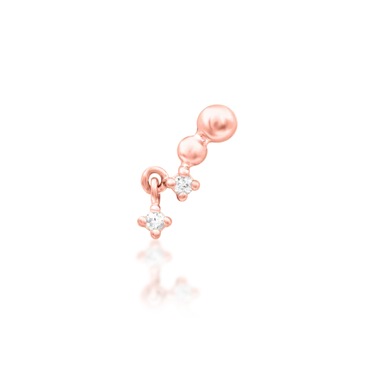 Junipurr 14ct Gold Ambient CZ End