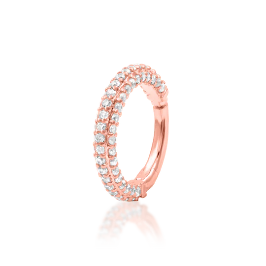 Junipurr 14ct Gold Demi Clicker Ring