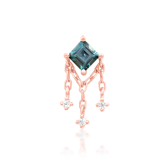 Junipurr 14ct Gold Gari Alexandrite & CZ End