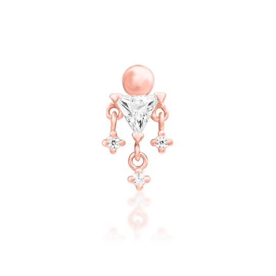 Junipurr 14ct Gold Judy CZ End