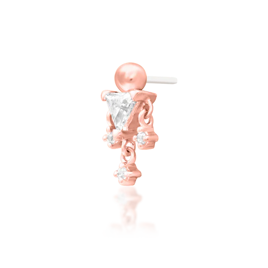 Junipurr 14ct Gold Judy CZ End