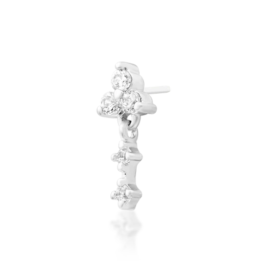 Junipurr 14ct Gold Maris White CZ End