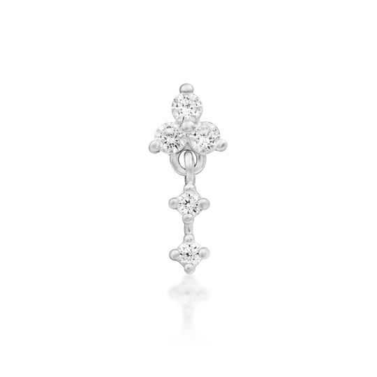 Junipurr 14ct Gold Maris White CZ End