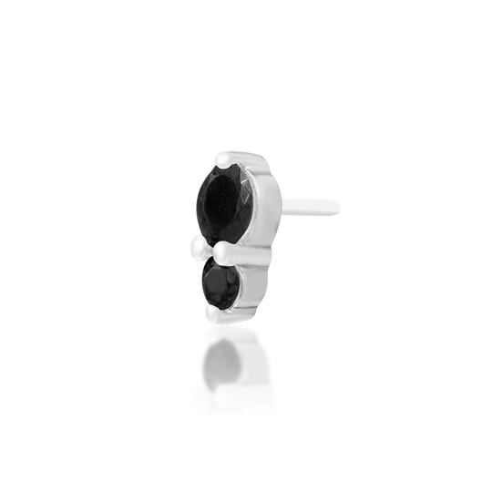 Junipurr 14ct Gold Aman Black CZ End