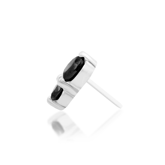 Junipurr 14ct Gold Aman Black CZ End
