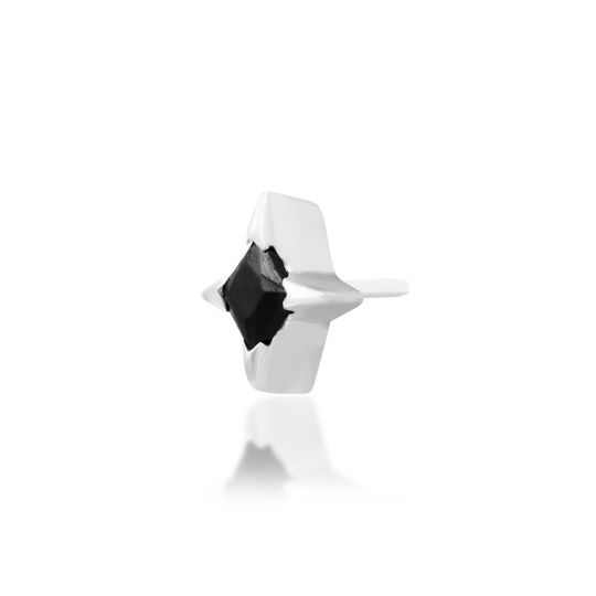 Junipurr 14ct Gold Corvin Black CZ End