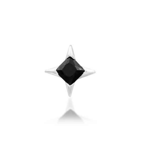 Junipurr 14ct Gold Corvin Black CZ End