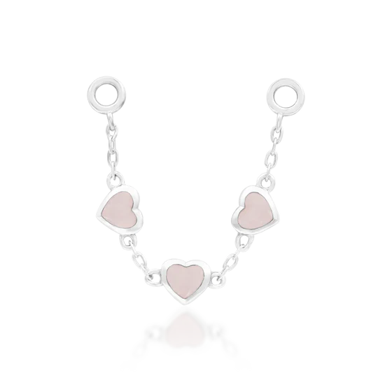 Junipurr 14ct Gold Valentine Chain Dangle