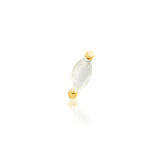Junipurr 14ct Gold Marquise Moonstone End