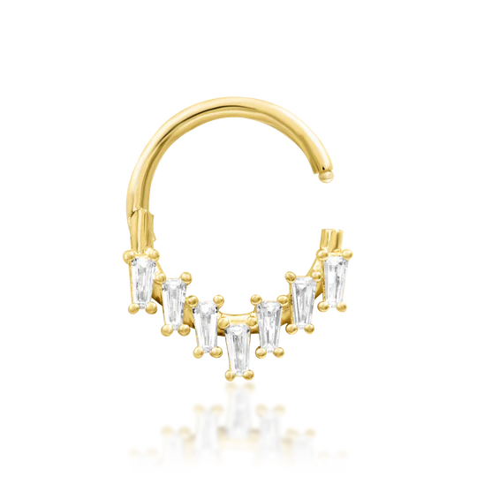 Junipurr 14ct Gold Corus Clicker Ring