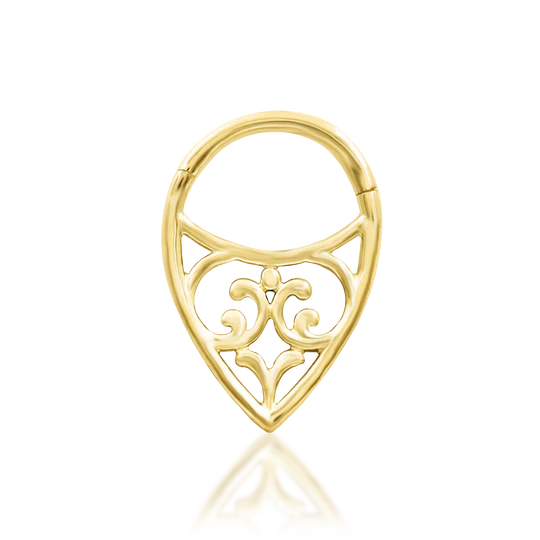 Junipurr 14ct Gold Georgia Clicker Ring