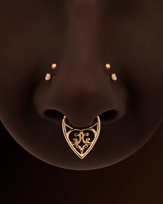 Junipurr 14ct Gold Georgia Clicker Ring