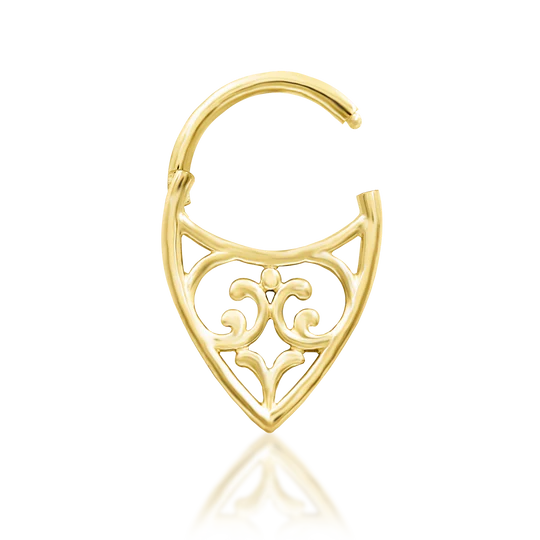 Junipurr 14ct Gold Georgia Clicker Ring