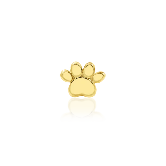 Junipurr 14ct Gold Mini Dog Paw End