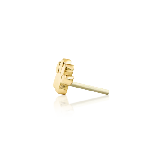 Junipurr 14ct Gold Mini Dog Paw End