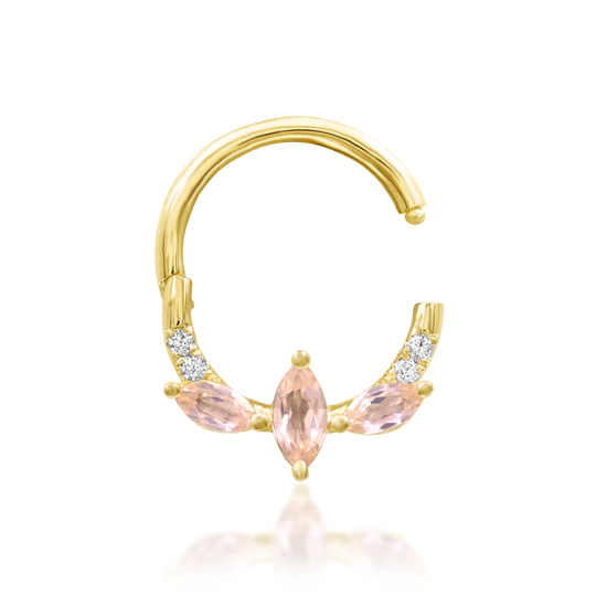 Junipurr 14ct Gold Parisa Clicker Ring