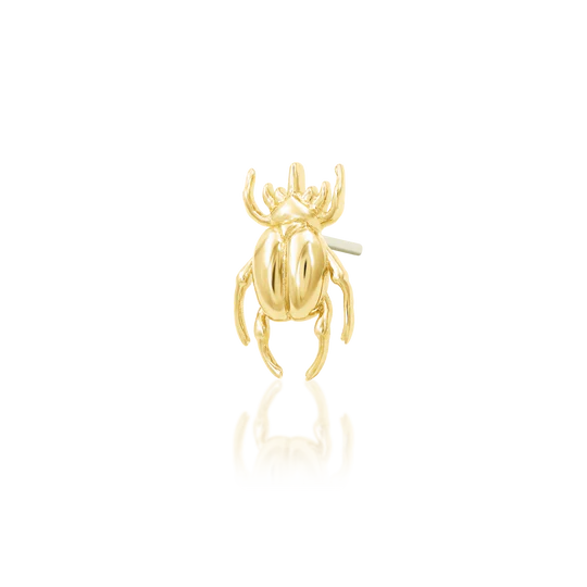 Junipurr 14ct Gold Rhino Beetle End