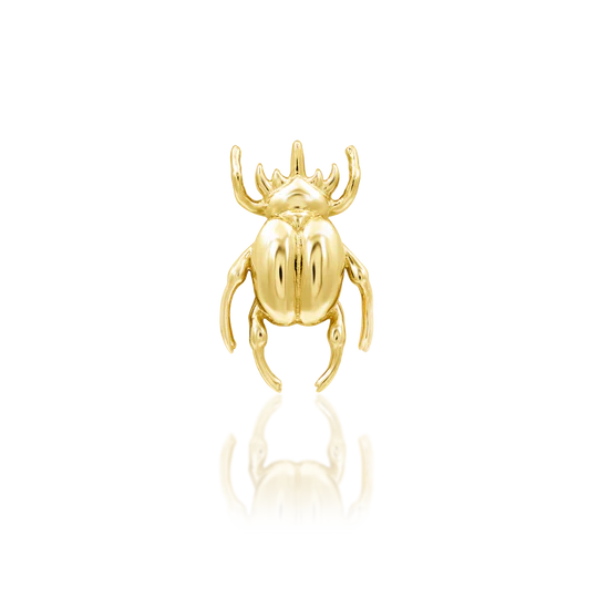 Junipurr 14ct Gold Rhino Beetle End