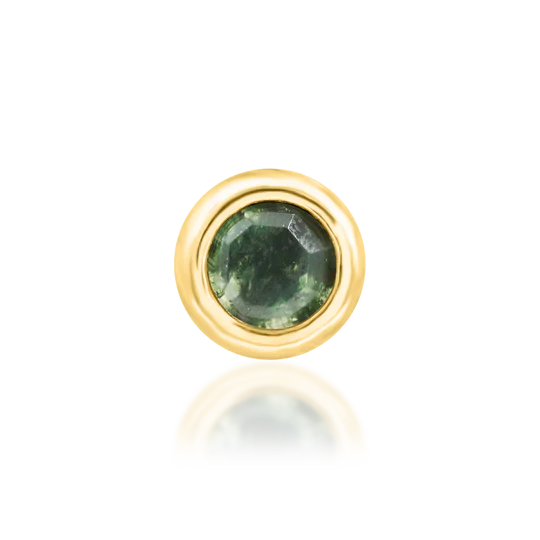 Junipurr 14ct Gold Alary Moss Agate End