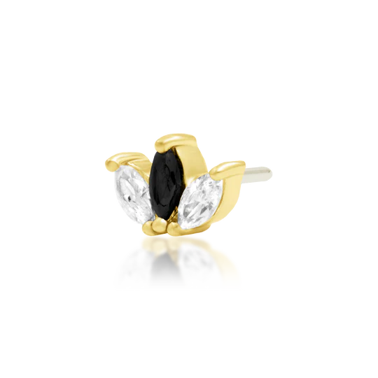 Junipurr 14ct Gold Clash Marquise End