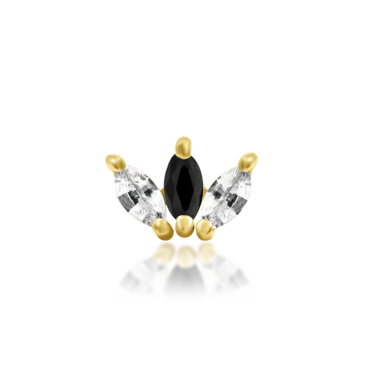 Junipurr 14ct Gold Clash Marquise End