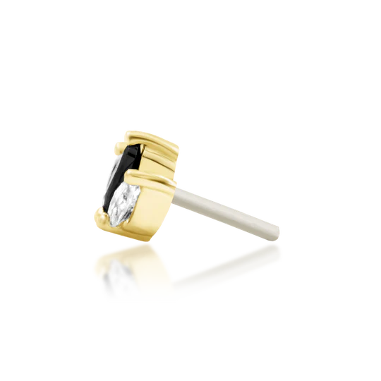 Junipurr 14ct Gold Clash Marquise End