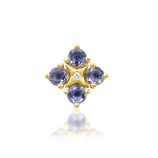 Junipurr 14ct Gold Eme Iolite End