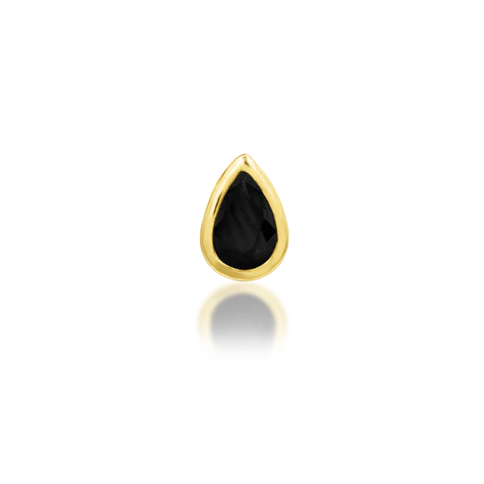 Junipurr 14ct Gold Mary Black CZ End