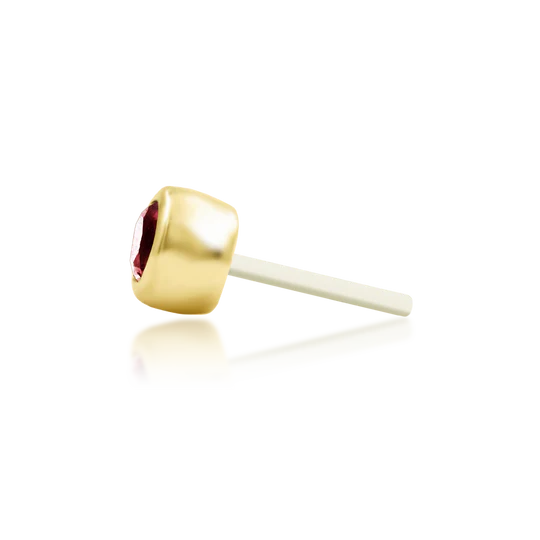 Junipurr 14ct Gold Scarlet Bezel CZ End