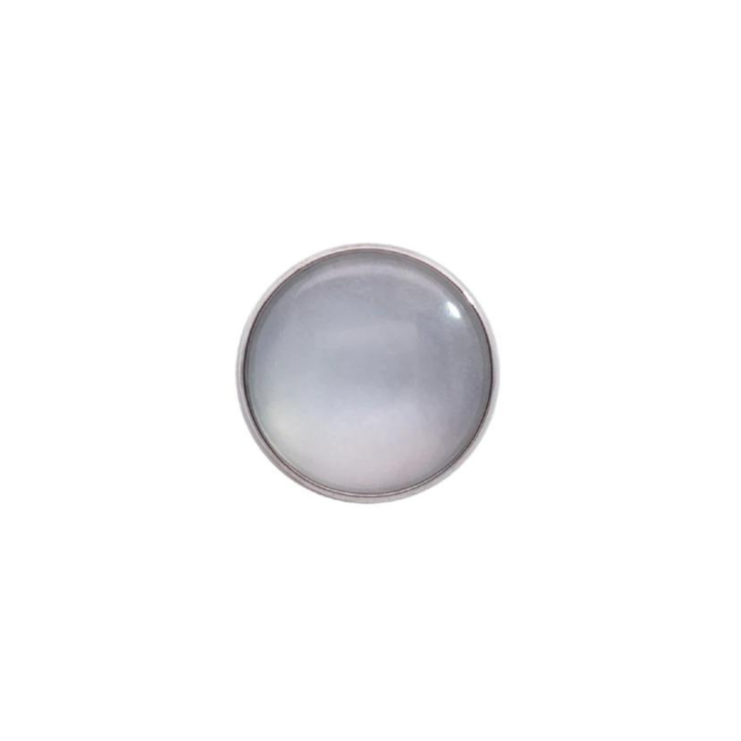 Junipurr Titanium Genuine Moonstone Cabochon End THREADLESS