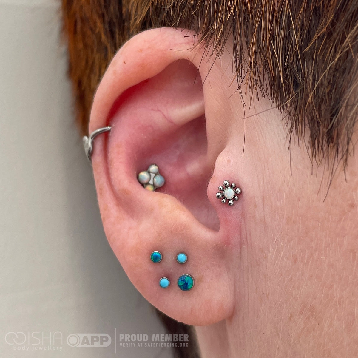 LeRoi Haute Couture Alternating Aurora Borealis CZ Beaded End