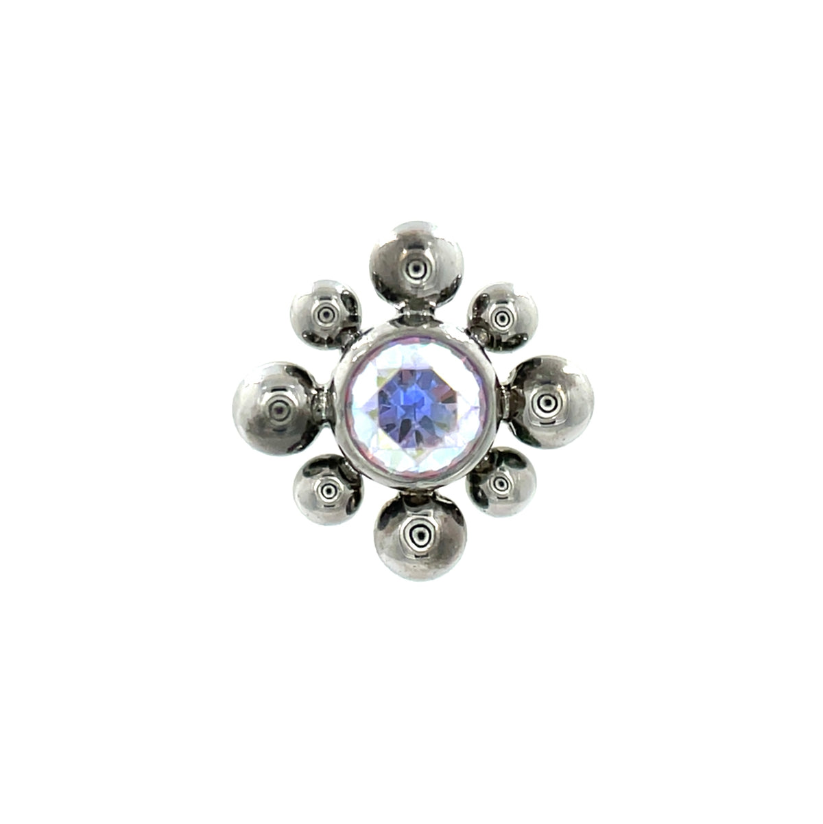 LeRoi Haute Couture Alternating Aurora Borealis CZ Beaded End