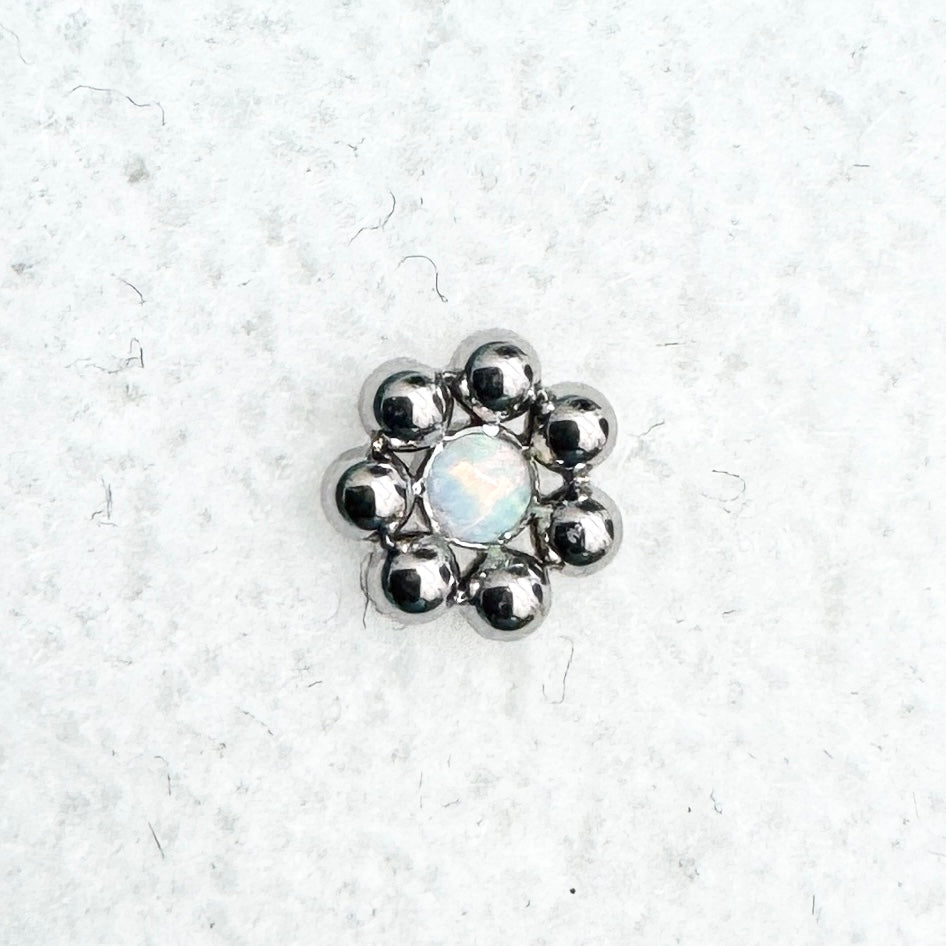LeRoi Haute Couture 7 Bead Opal Flower End
