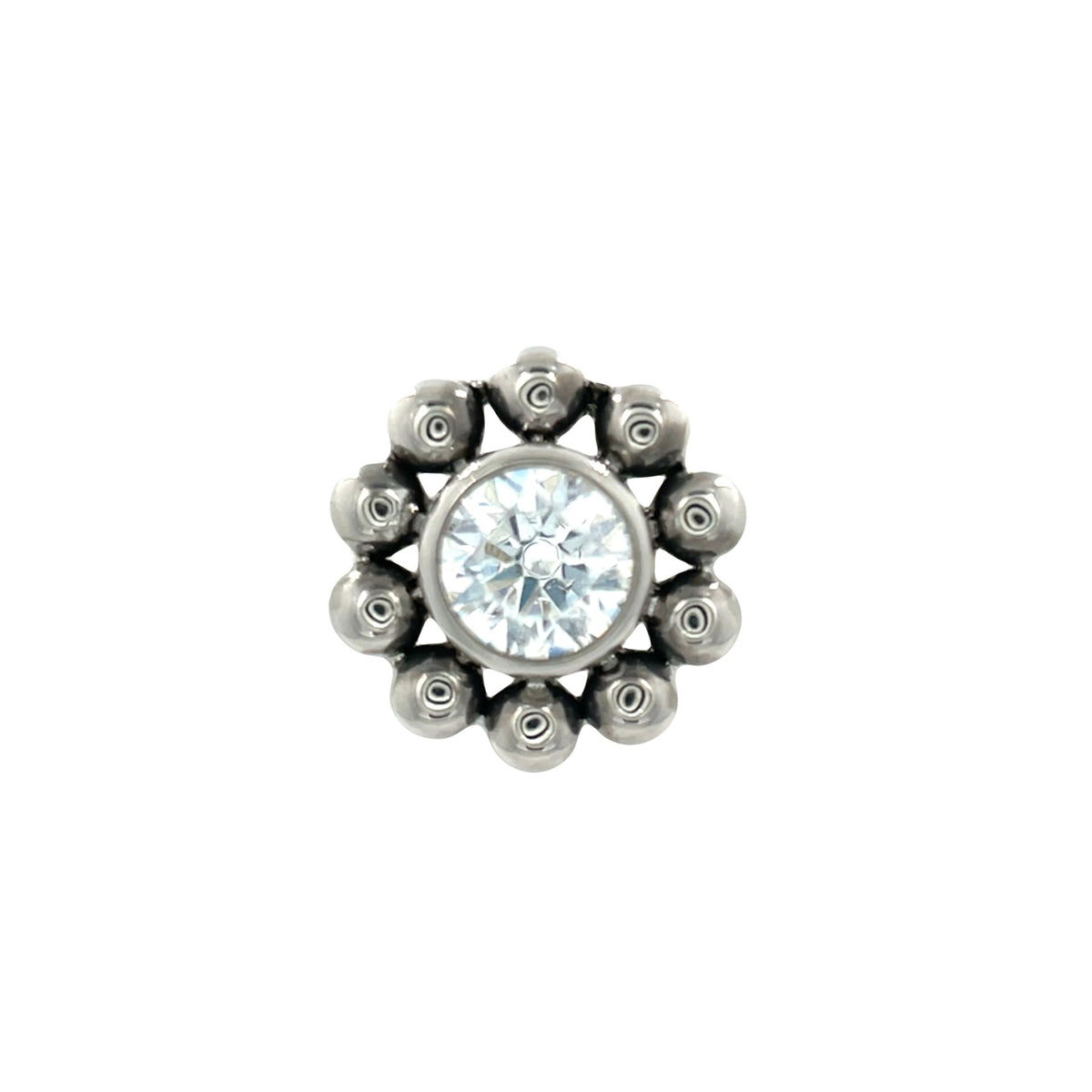 LeRoi Haute Couture 10 Bead CZ Flower End
