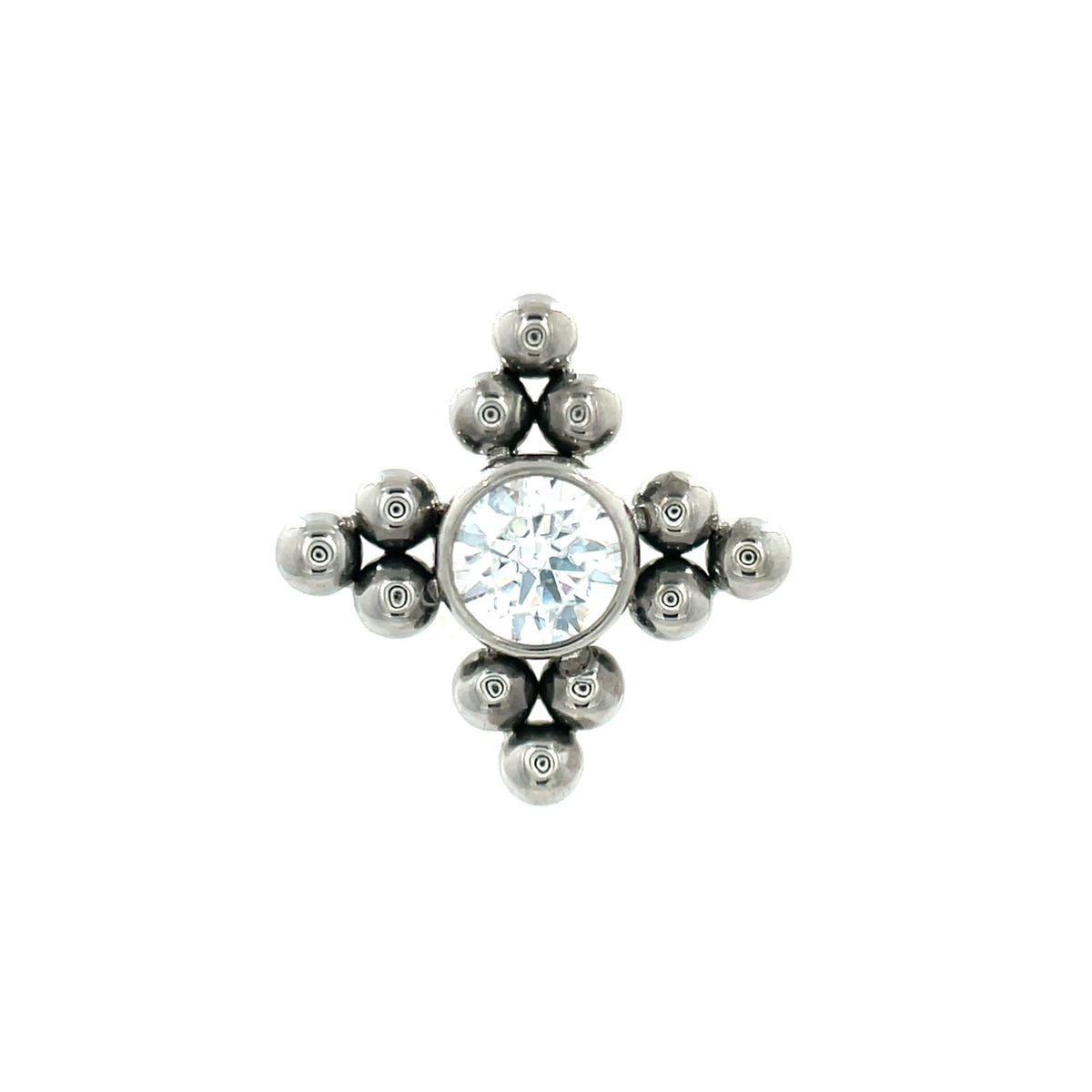 LeRoi Haute Couture Quad Tri-bead CZ End